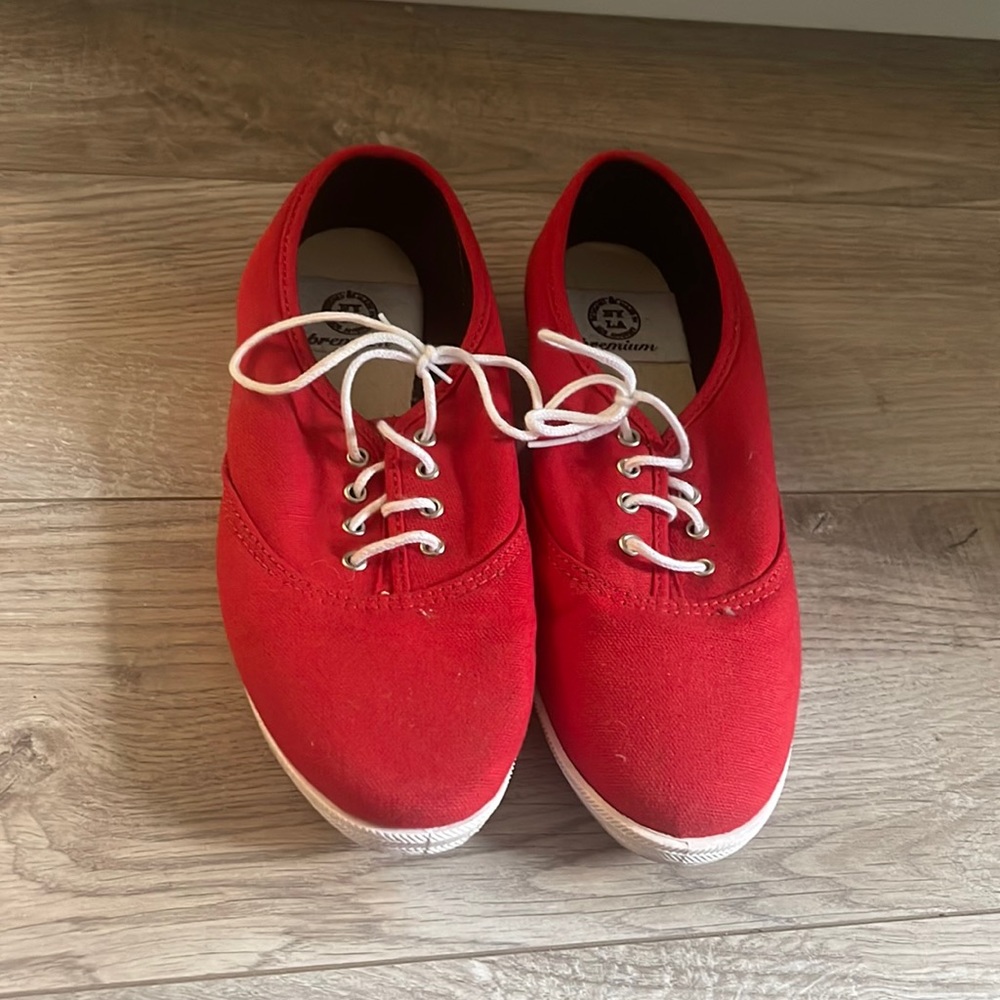 Classic red lace ups